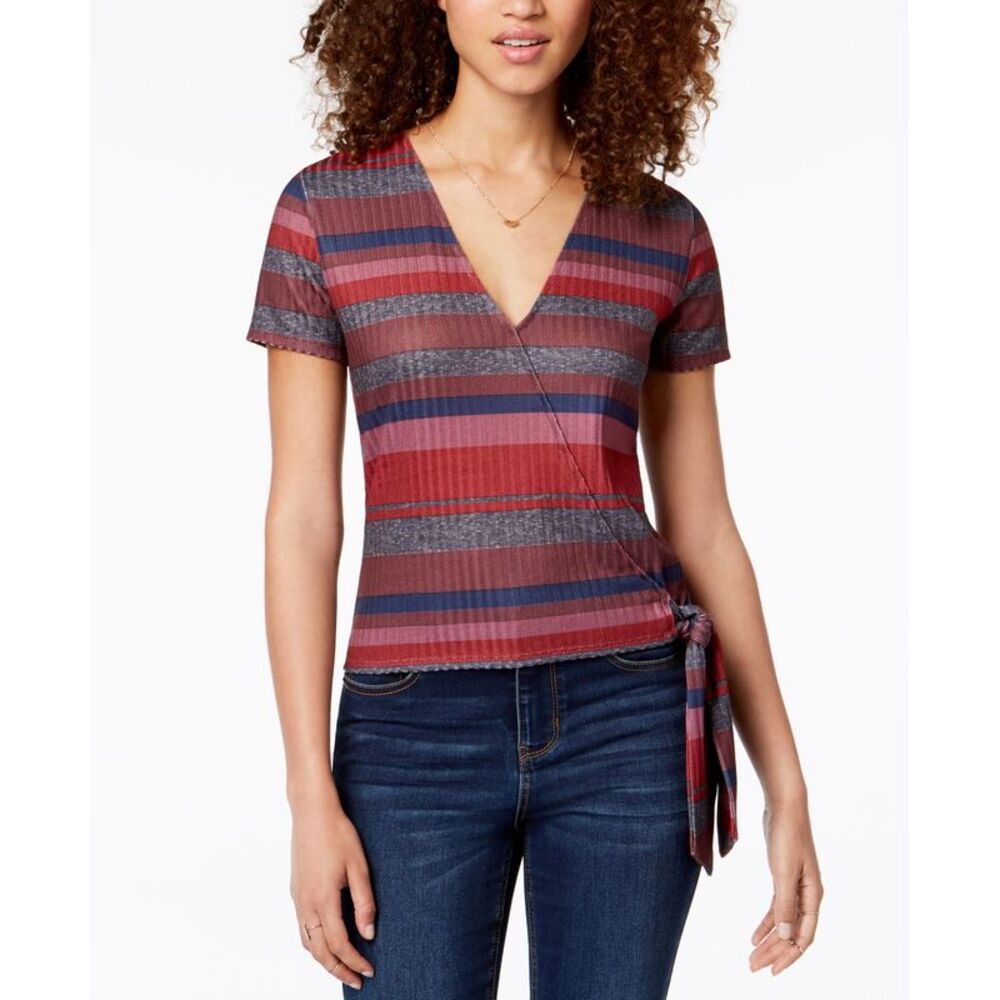 Self Esteem Juniors Striped Wrap Top